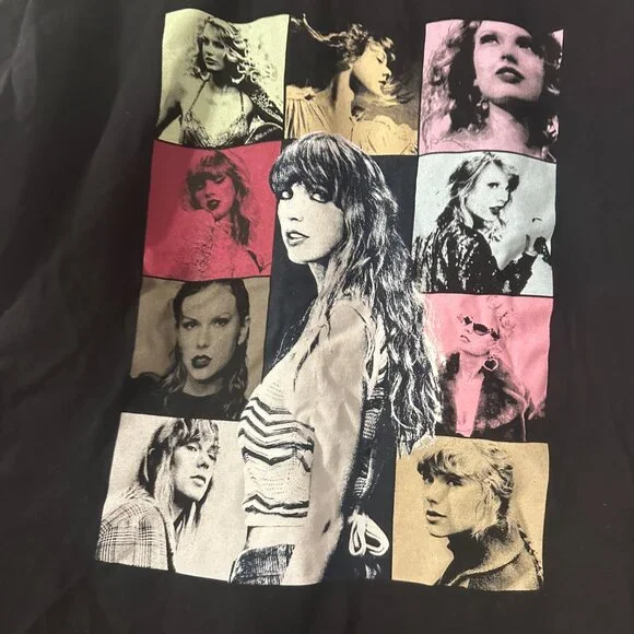 Taylor Swift The Eras International Tour Black T-Shirt XL - Picture 2 of 5